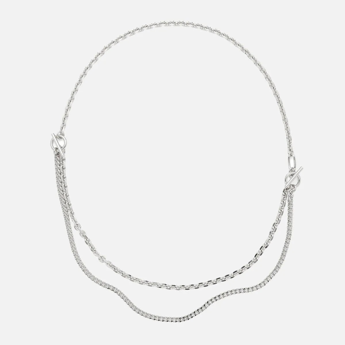 3 Way Necklace in Silver
