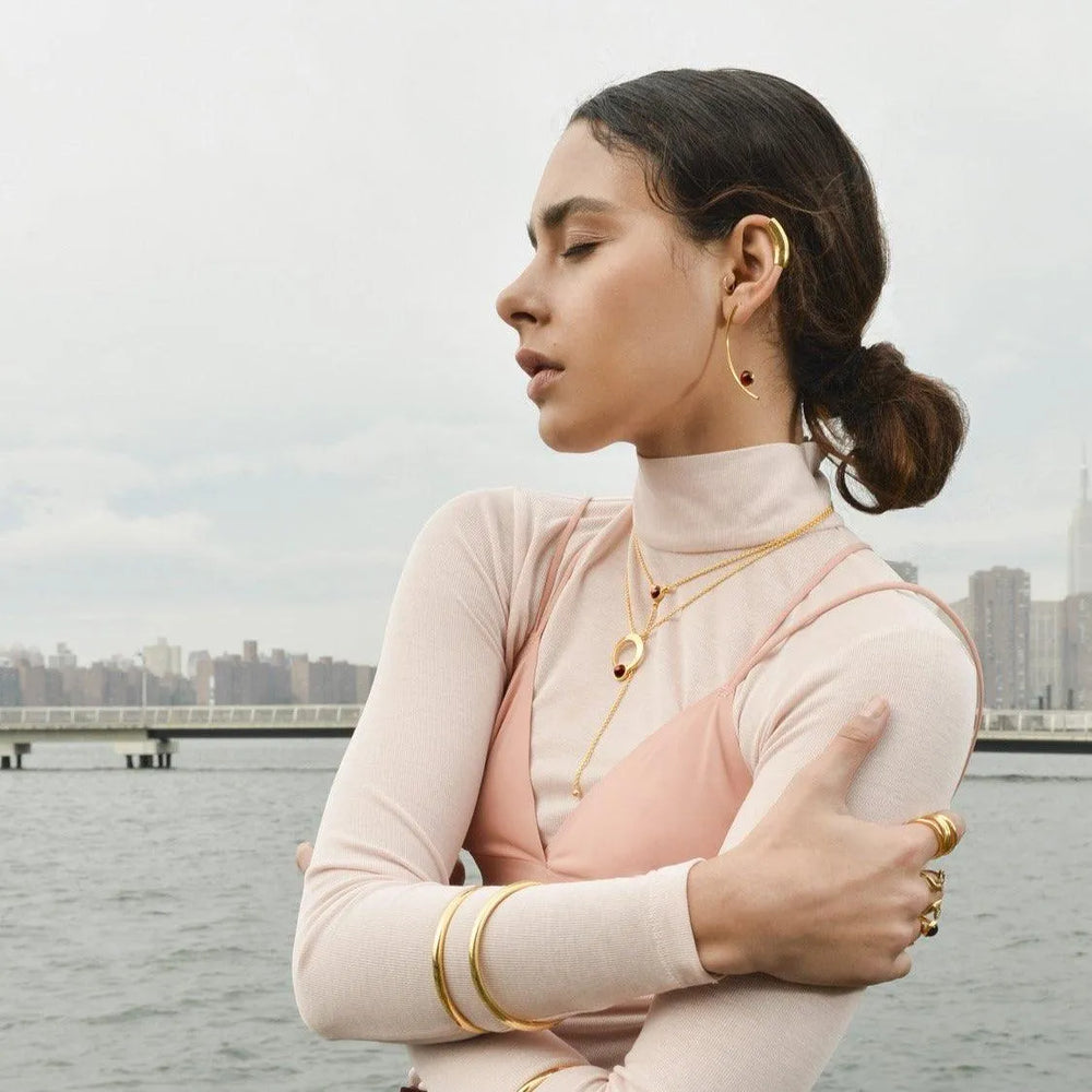 Helix Ear Cuff in Gold by Lady Grey - At Present Jewelry