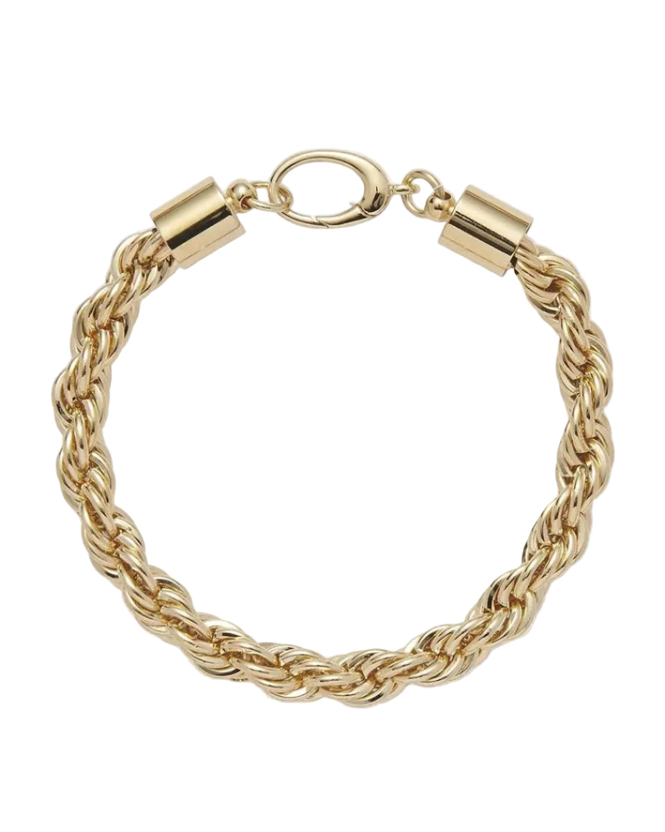 XL Rope Chain Bracelet in Gold by Lady Grey - At Present Jewelry