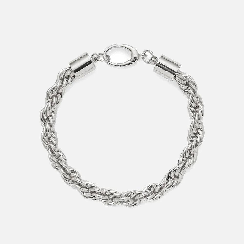 XL Rope Chain Bracelet in Silver by Lady Grey - At Present Jewelry