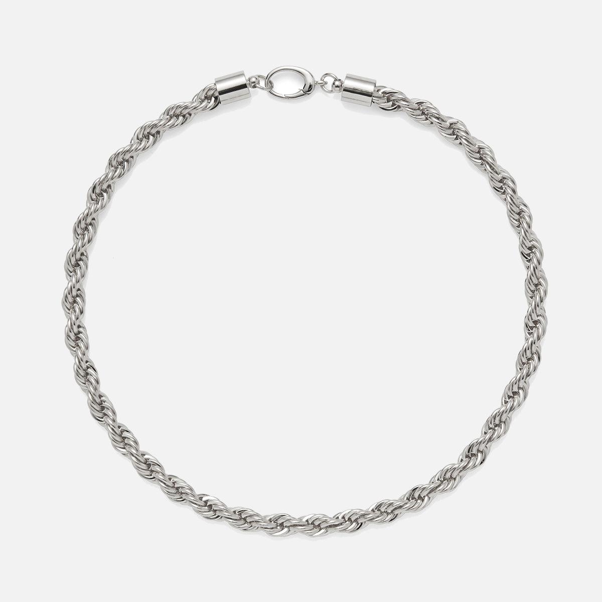 XL Rope Chain Necklace in Silver - At Present