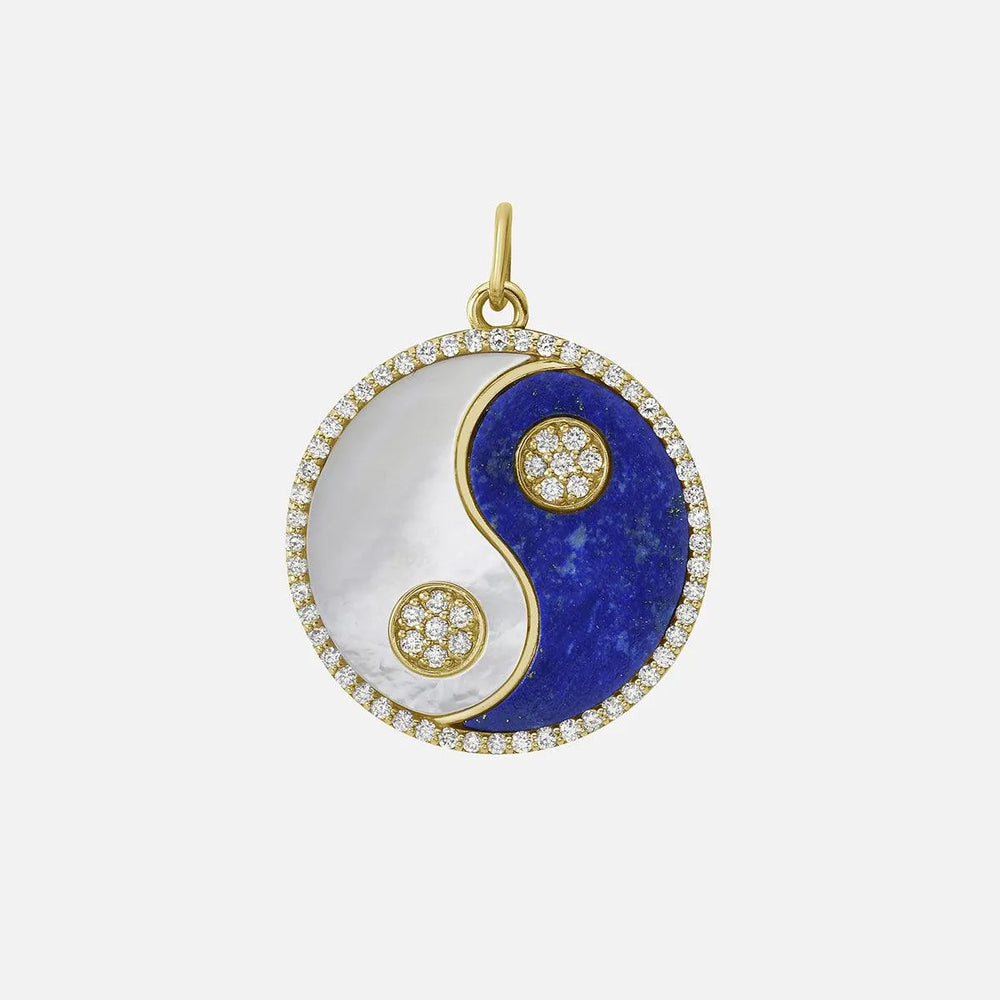 Harmony Lapis Lazuli Yin Yang Pendant by Lionheart - At Present Jewelry