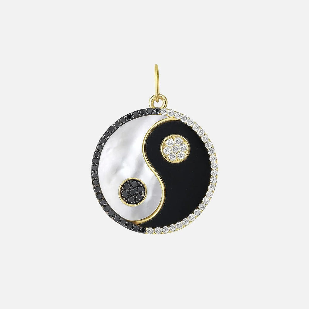 Harmony Onyx Yin Yang Medallion by Lionheart - At Present Jewelry