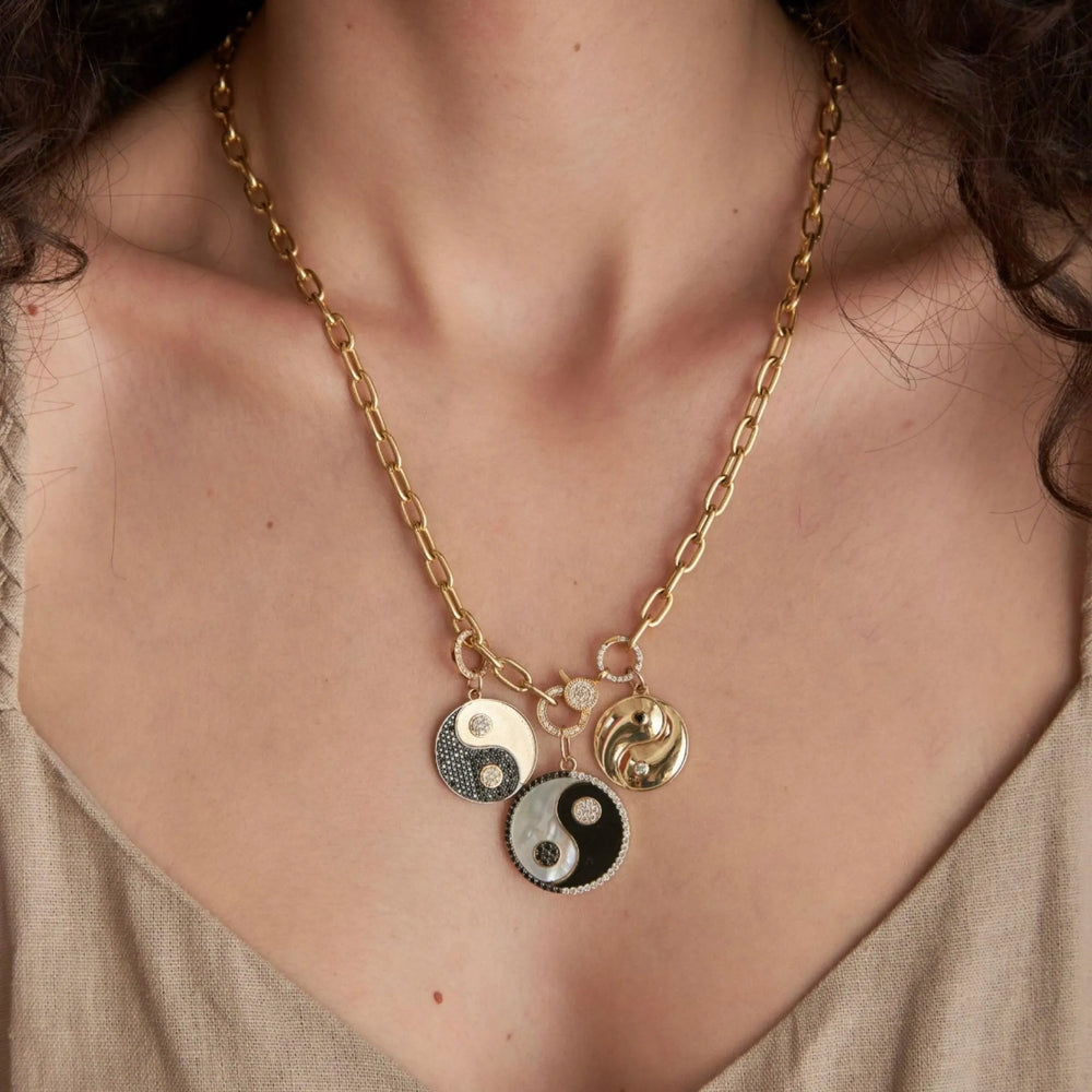 Harmony Onyx Yin Yang Medallion by Lionheart - At Present Jewelry