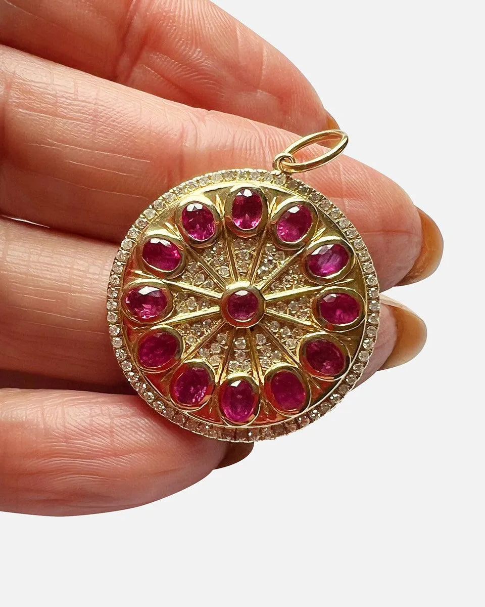 Serenity Ruby Amulet Charm by Lionheart - At Present Jewelry