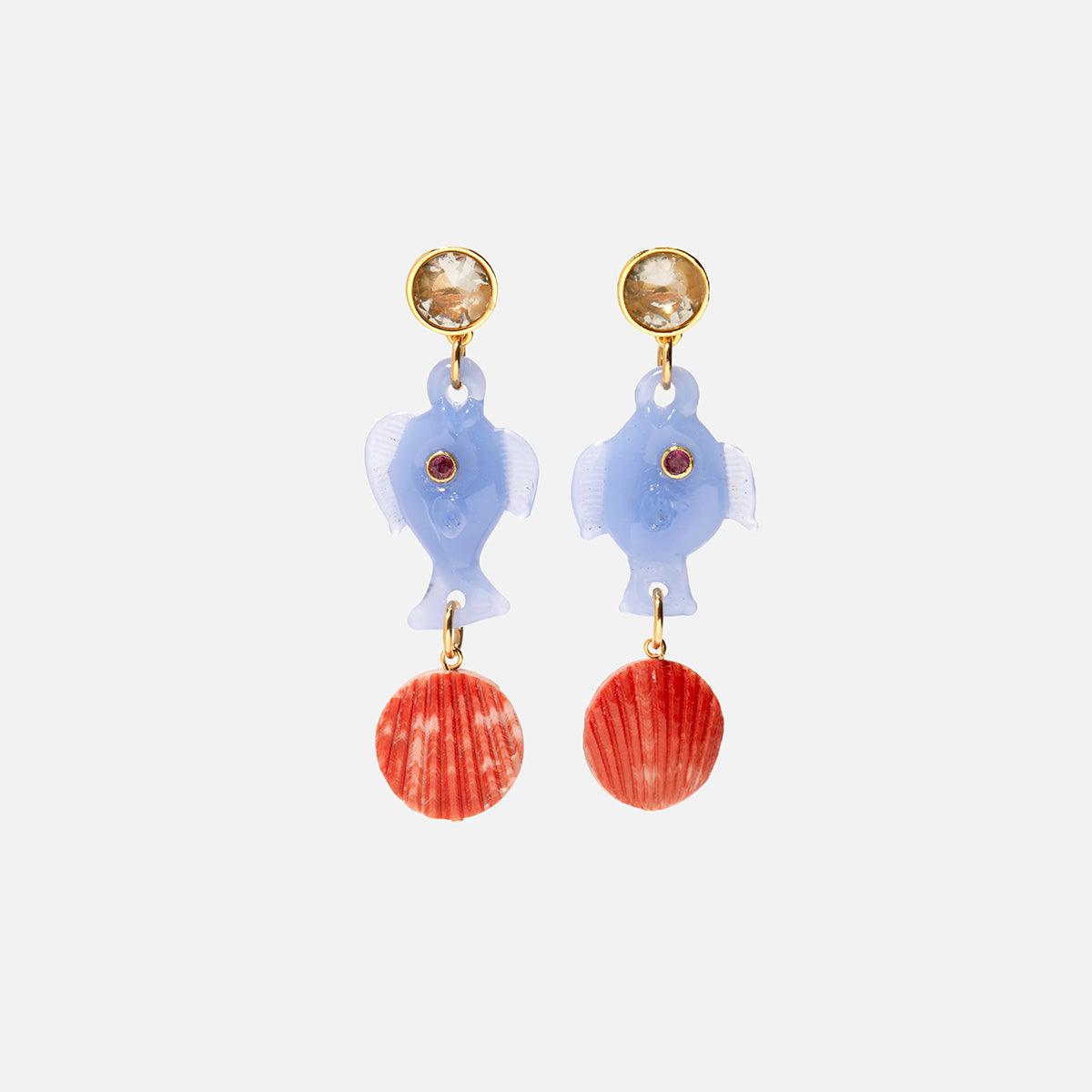 Lizzie Fortunato Pescado Earrings - At Present Jewelry