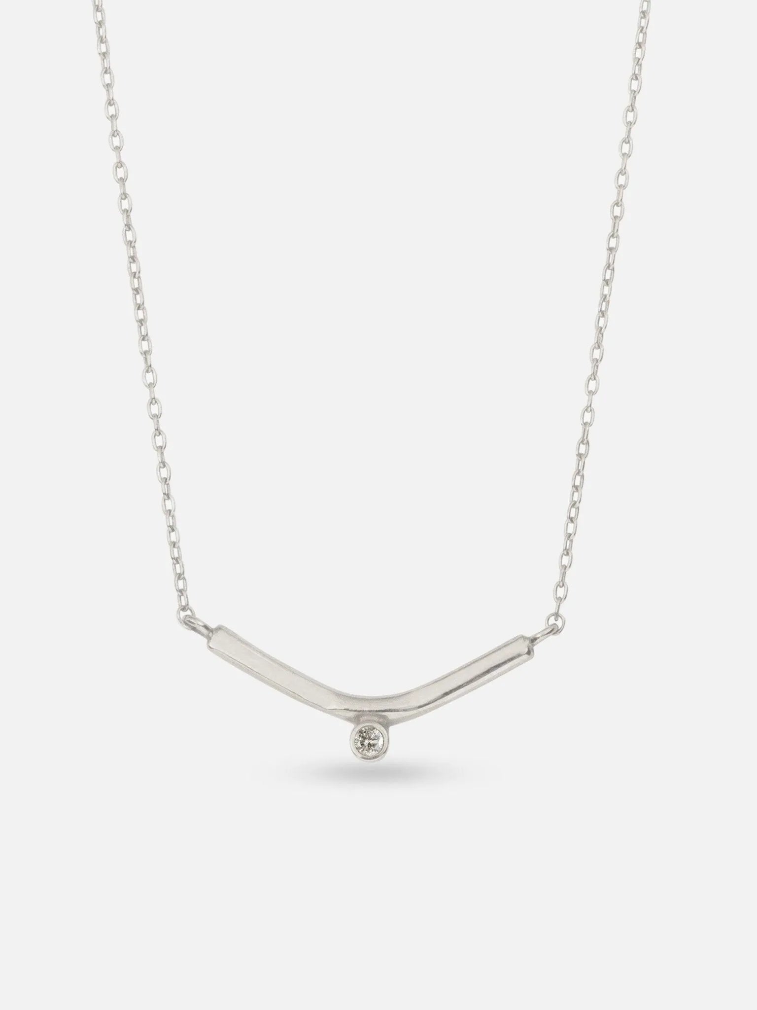 White Diamond Vestra Necklace - At Present