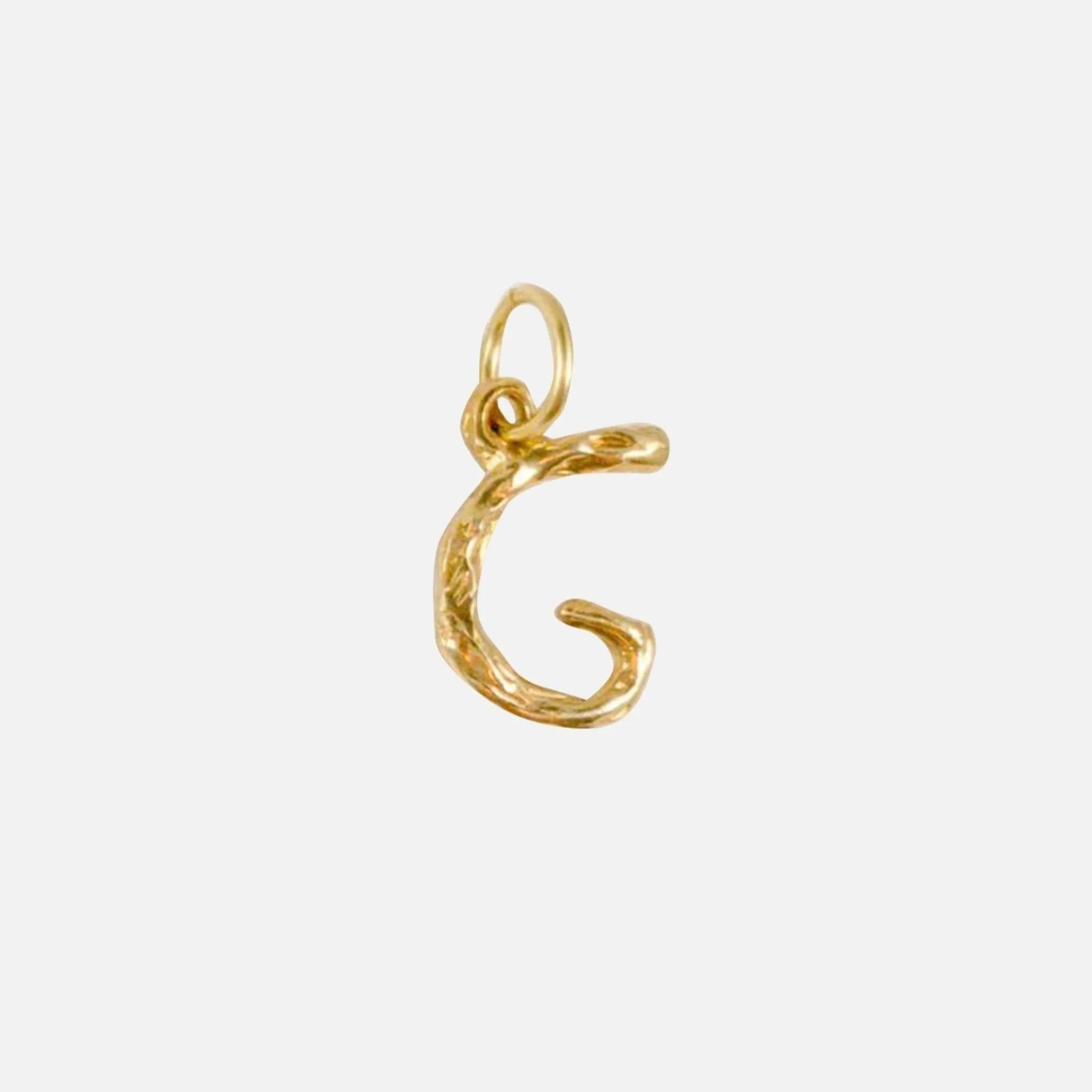 Letter Charm in Gold - At Present