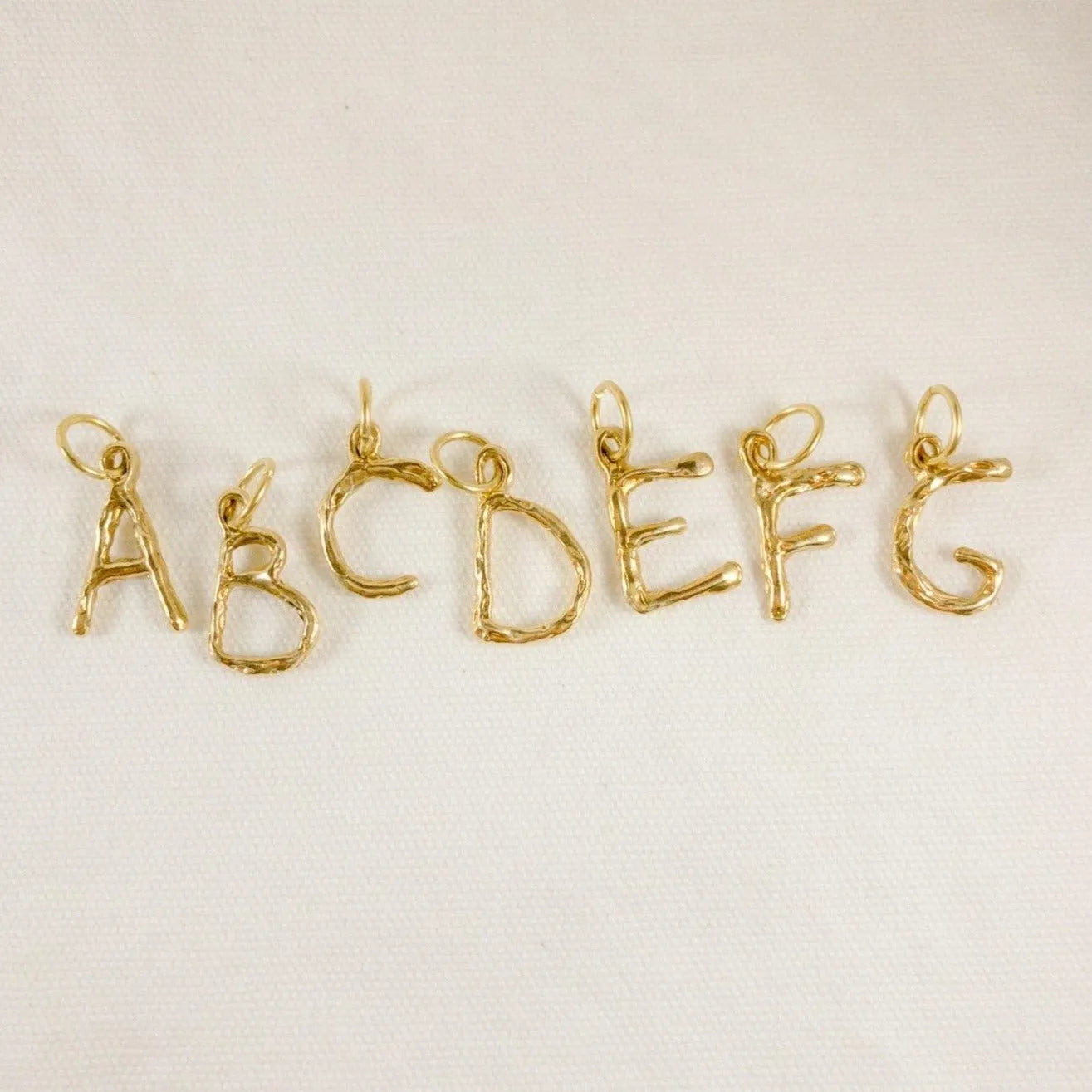 Letter Charm in Gold - At Present