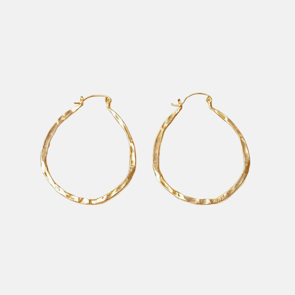Lola Gold Hoops by Mandy Reid - At Present Jewelry