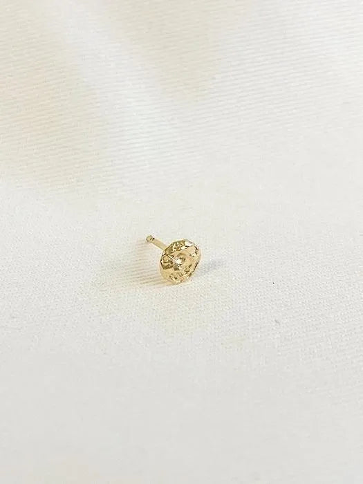 Mini Circle Stud in Gold - At Present