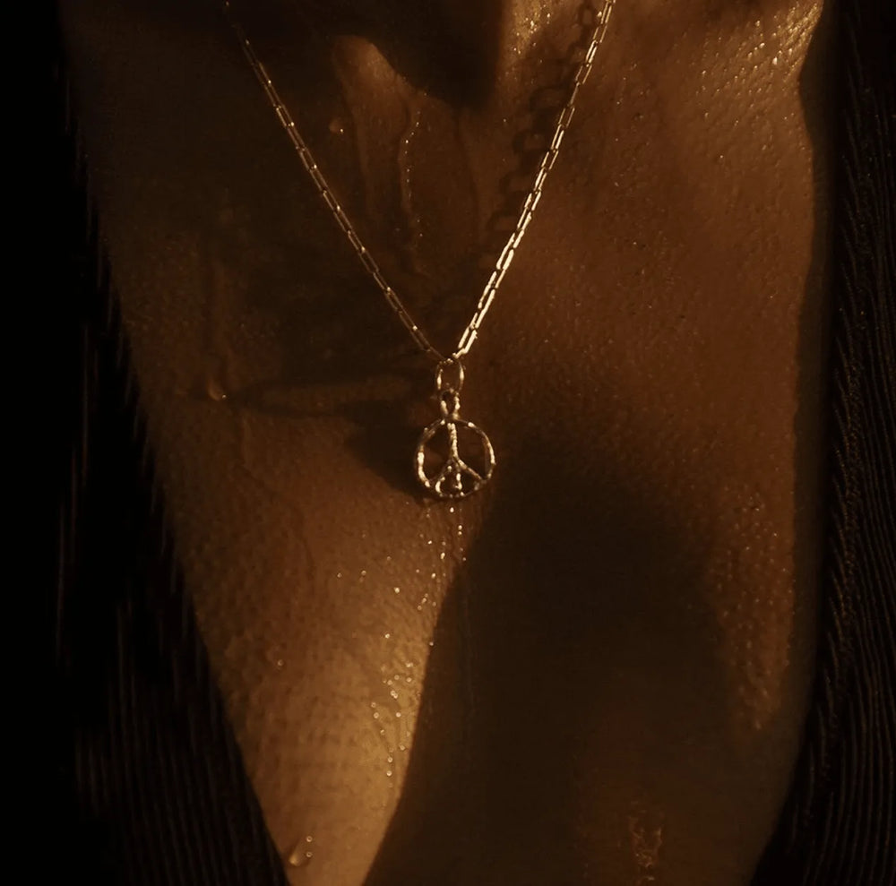 Peace Charm in Gold by Mandy Reid - At Present Jewelry