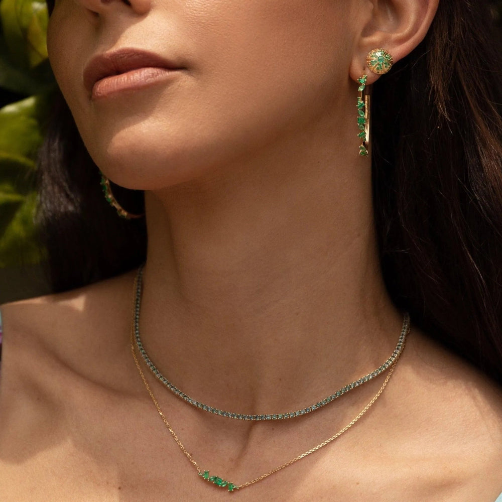 Emerald Chaos Necklace by Meredith Young - At Present Jewelry