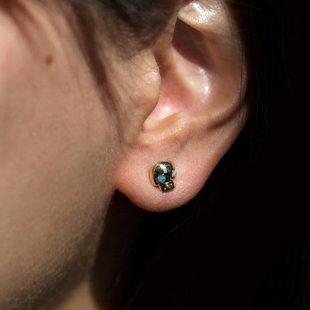 Mini Skull Stud by Talon Jewelry - At Present Jewelry
