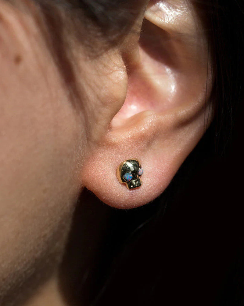 Mini Skull Stud by Talon Jewelry - At Present Jewelry