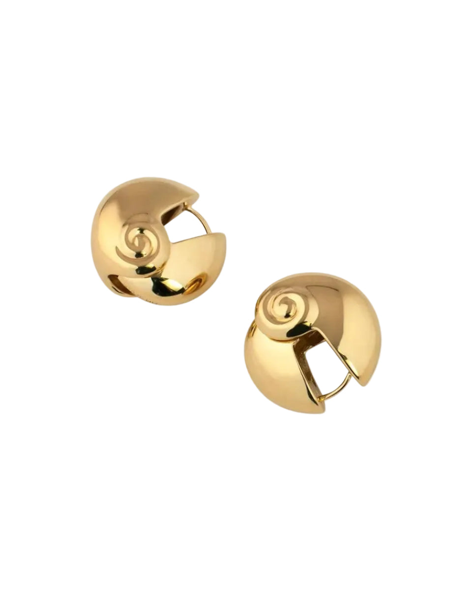 Lucilla Huggie Earrings by MM Druck - At Present Jewelry