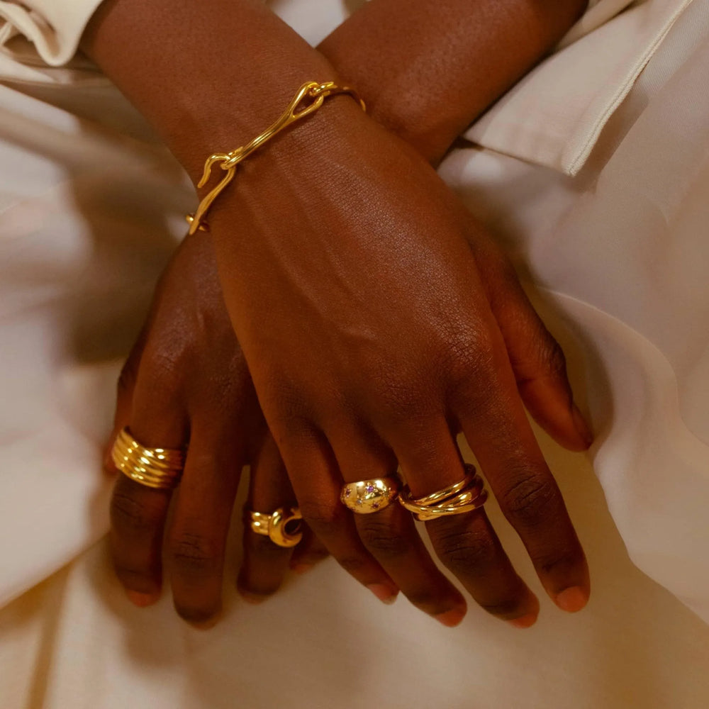 Marta Pinky Ring by MM Druck - At Present Jewelry