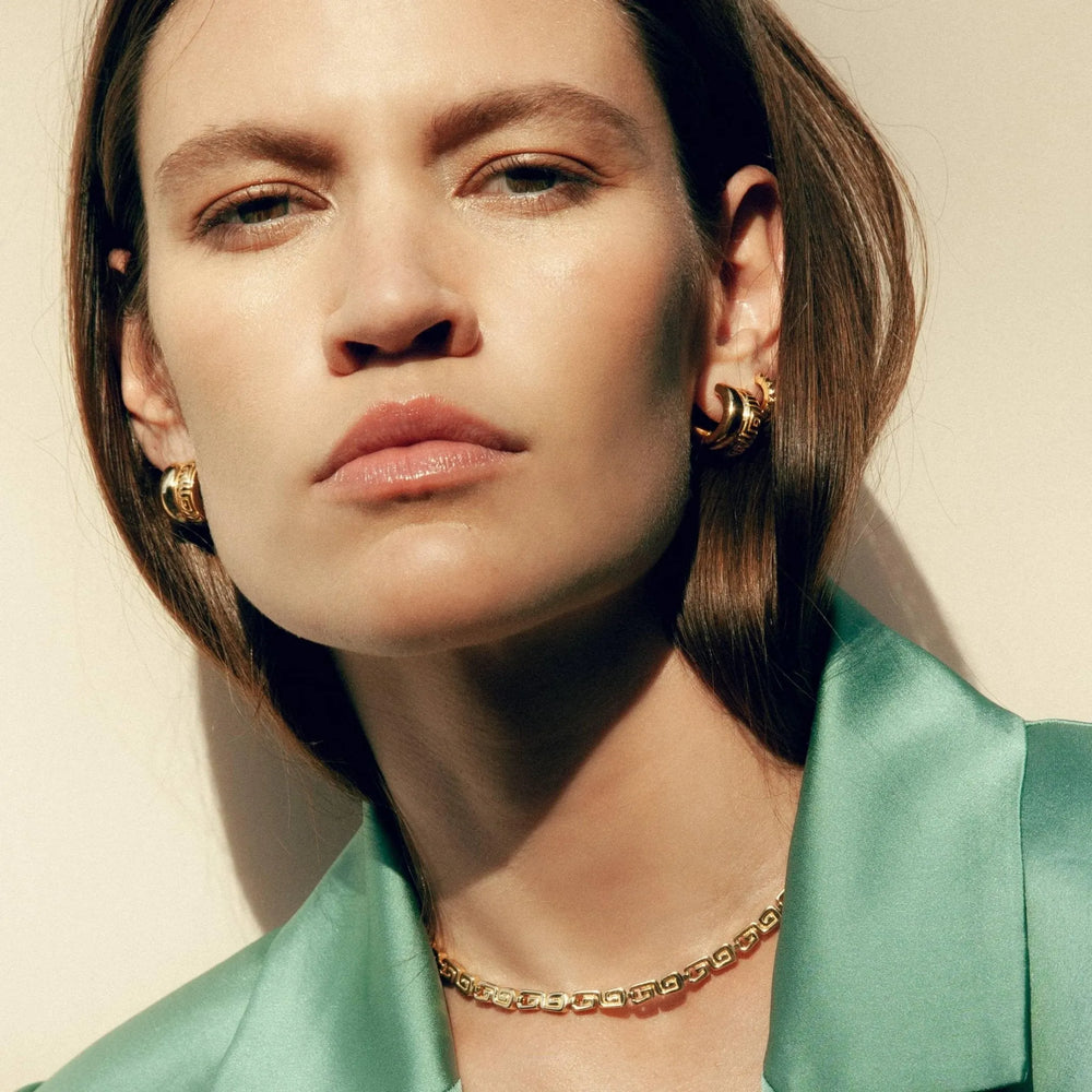 Olympia Hoop Earrings by MM Druck - At Present Jewelry