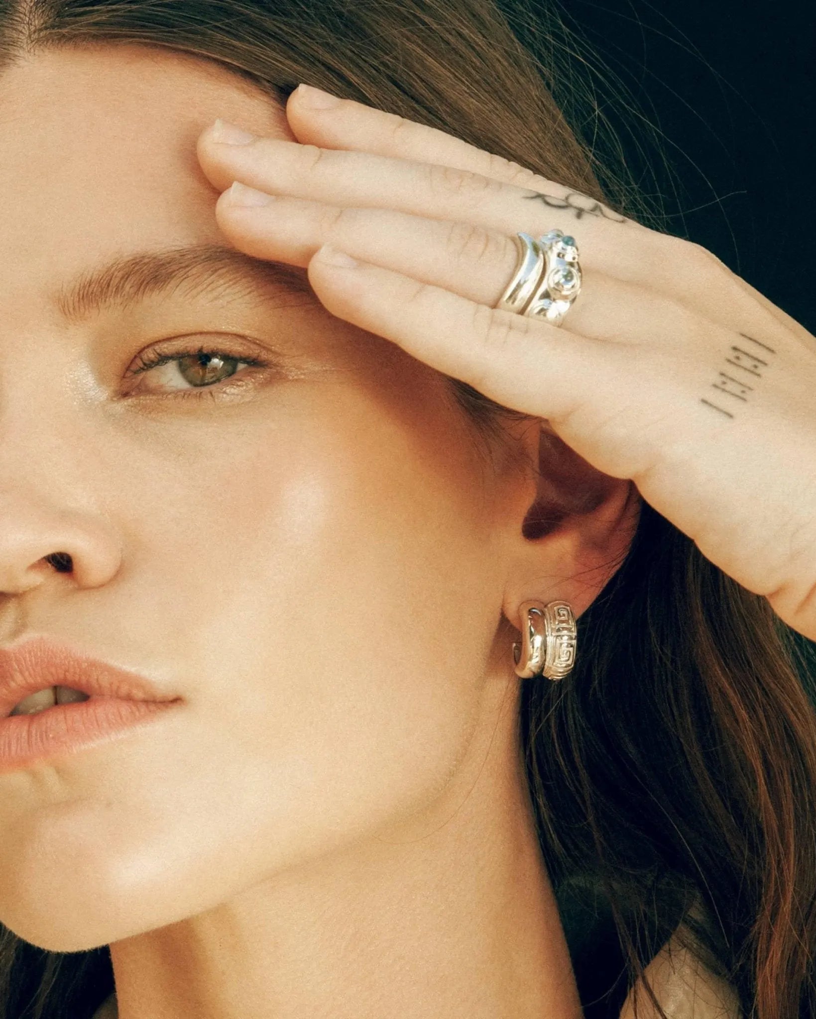 Olympia Hoop Earrings by MM Druck - At Present Jewelry