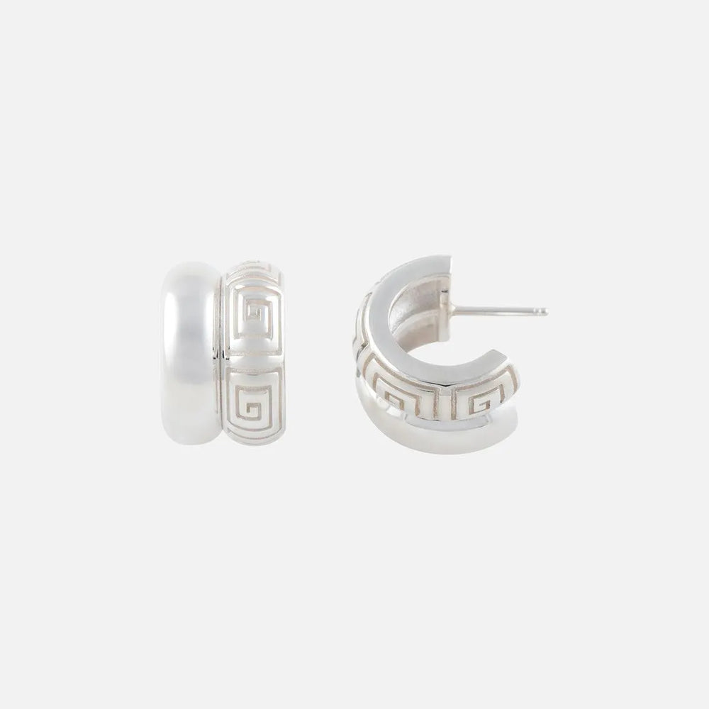 Olympia Hoop Earrings by MM Druck - At Present Jewelry