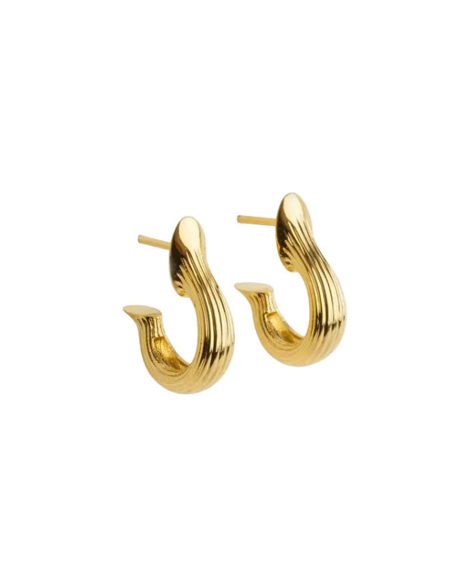 Small Teja Hoop Earrings by MM Druck - At Present Jewelry