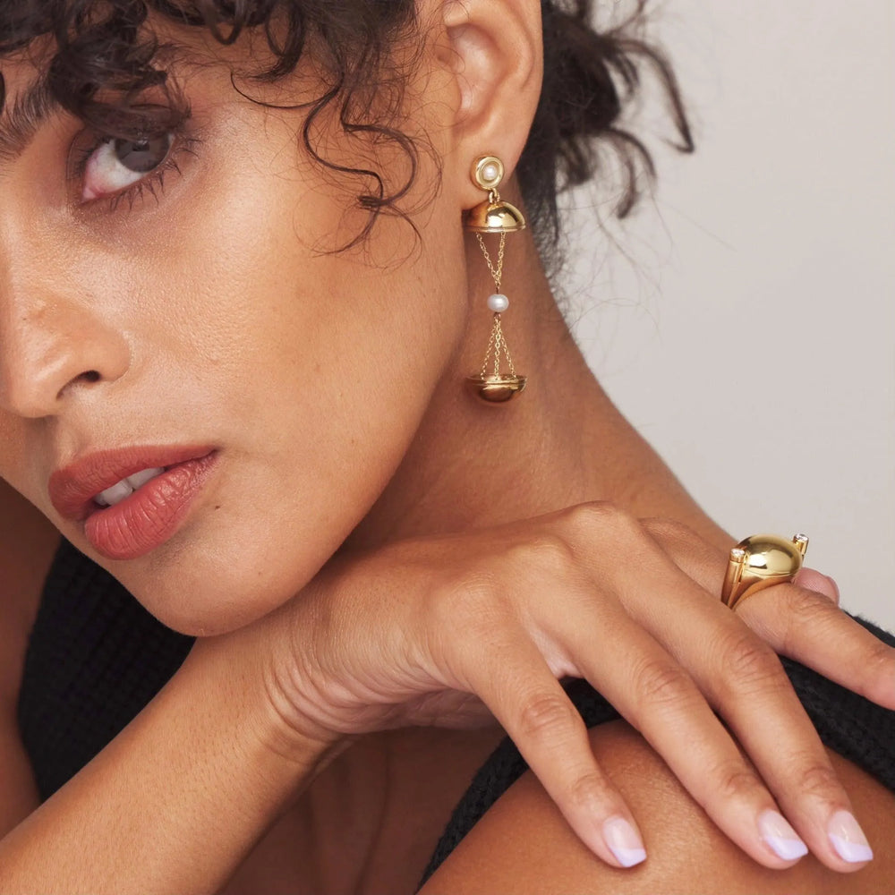 Bubble Hatch Earrings by Monbouquette - At Present Jewelry