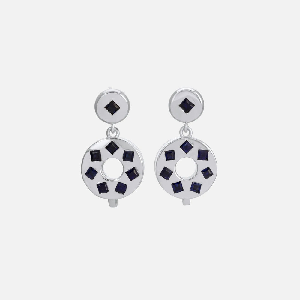 Ellsworth Snapback Earrings, Silver by Monbouquette - At Present Jewelry