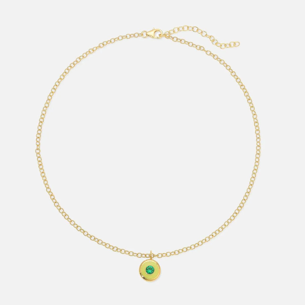 Reversible Coin Necklace by Monbouquette - At Present Jewelry