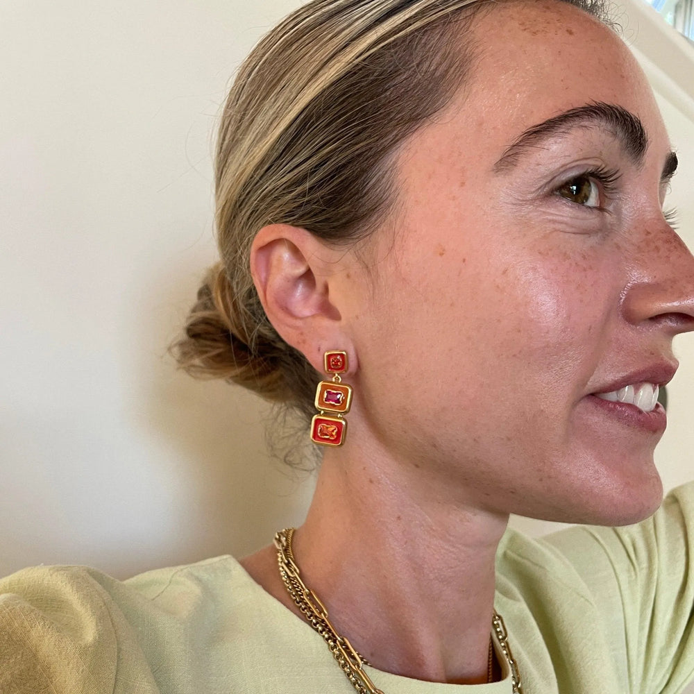 Sunny Snapback Earrings by Monbouquette - At Present Jewelry