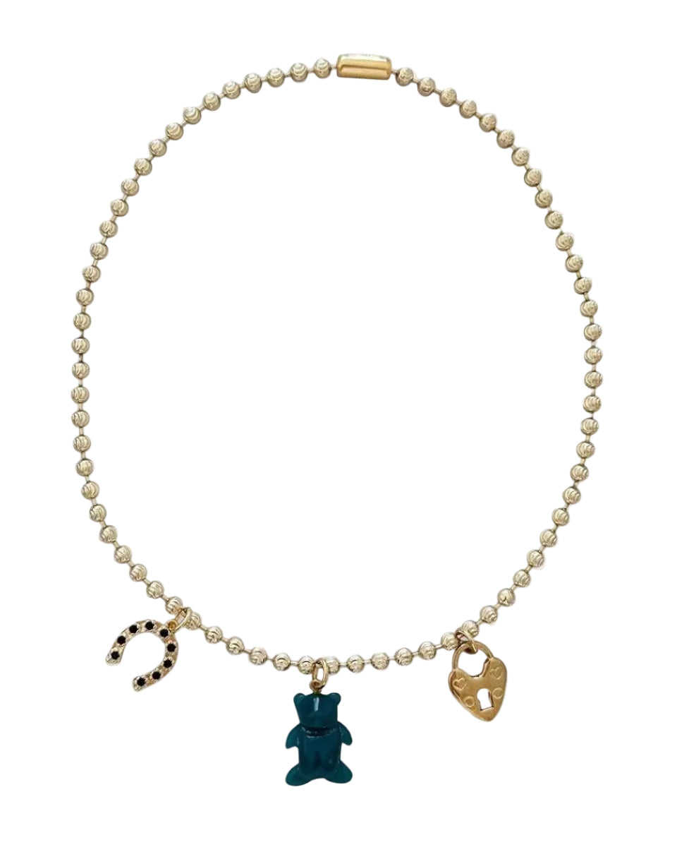 Beary Lucky Charm Necklace by NOTTE - At Present Jewelry