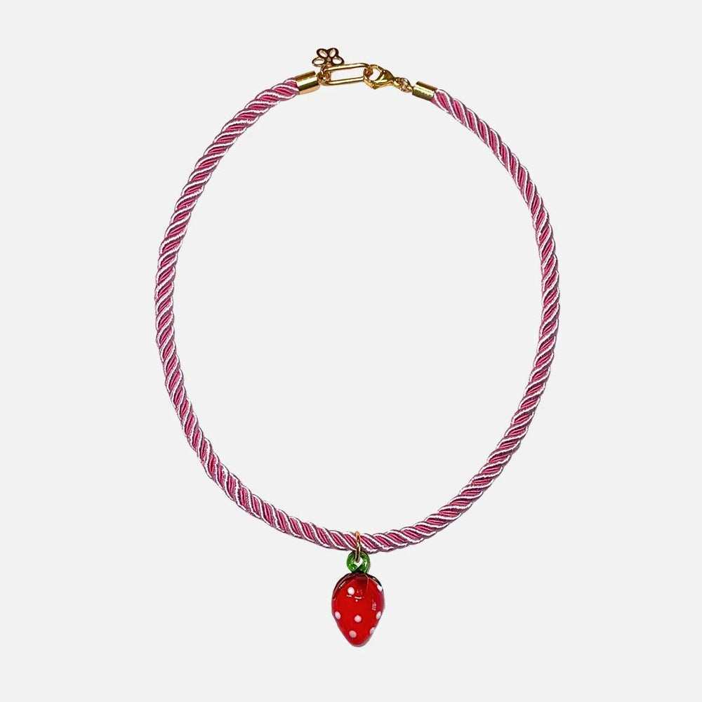 Frutta Necklace, Strawberry by NOTTE - At Present Jewelry