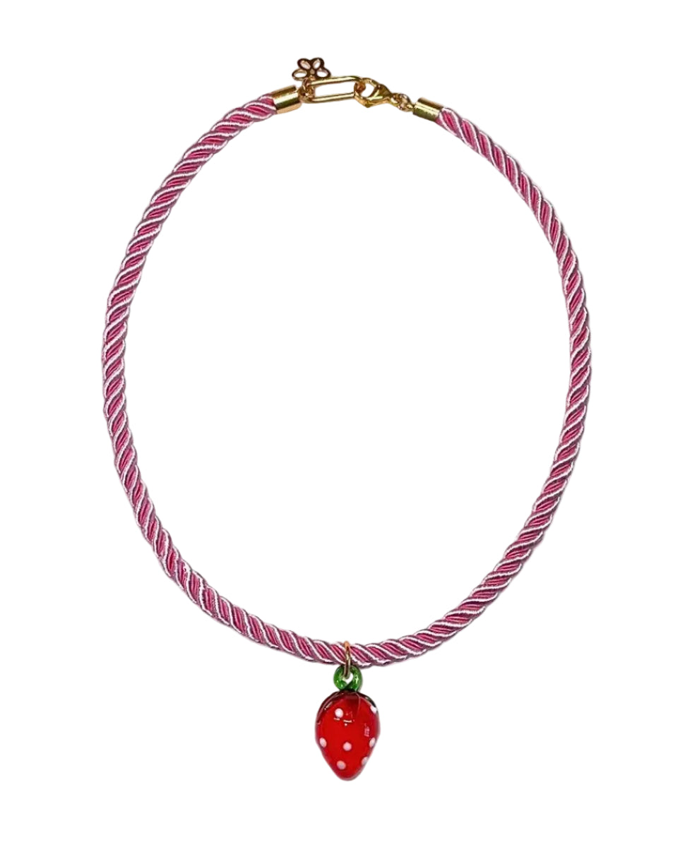 Frutta Necklace, Strawberry by NOTTE - At Present Jewelry