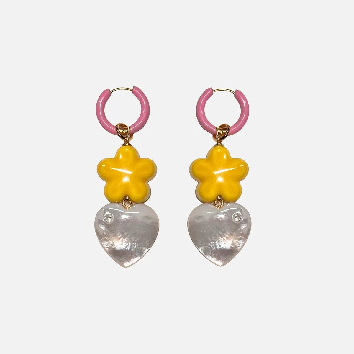 Love at First Sight Giardino Earrings, Yellow - At Present