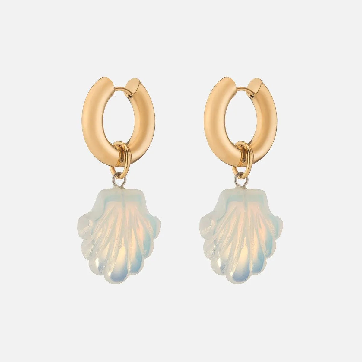 Shell We Dance Earring, Opalite - At Present