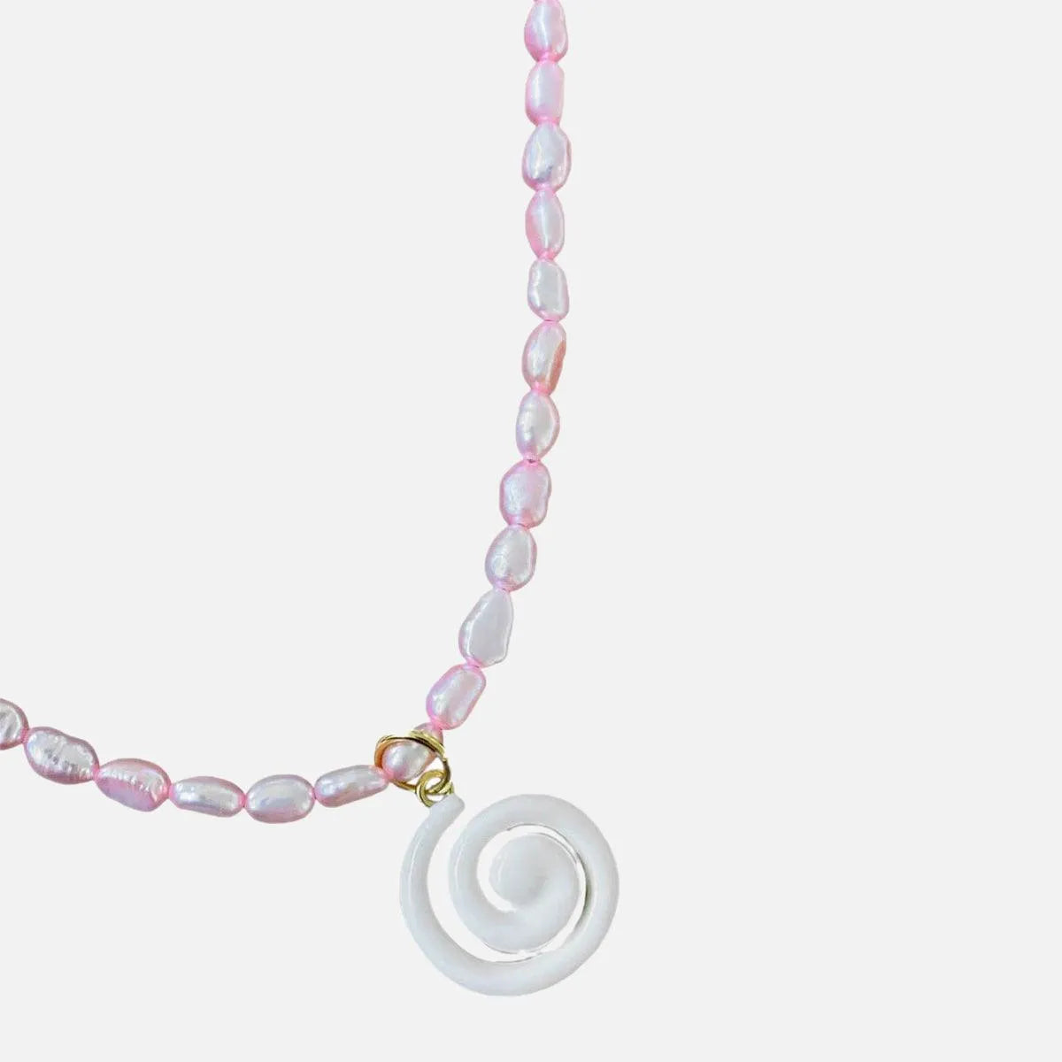 Super Swirl Pearl Necklace, Cloud - At Present