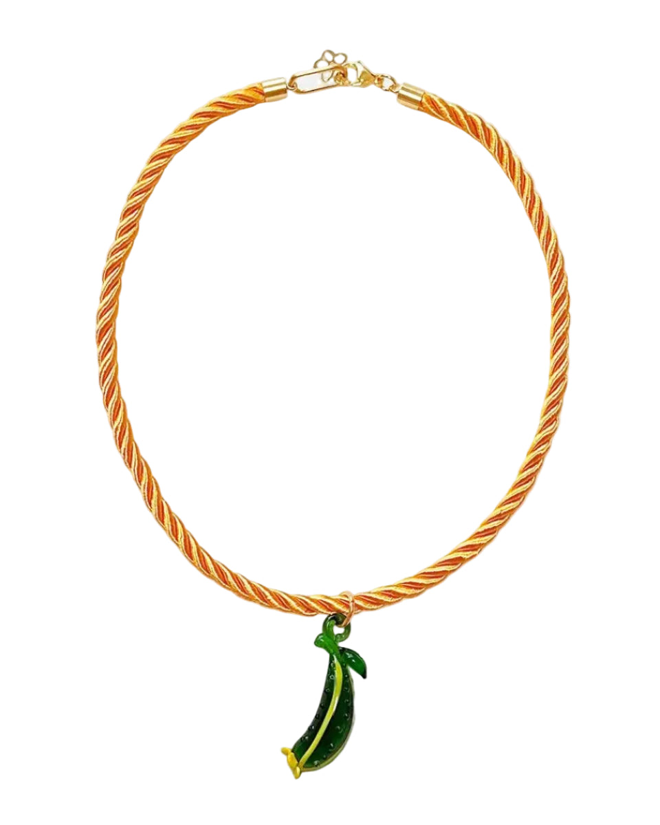 Veggie Necklace, Zucchini by NOTTE - At Present Jewelry