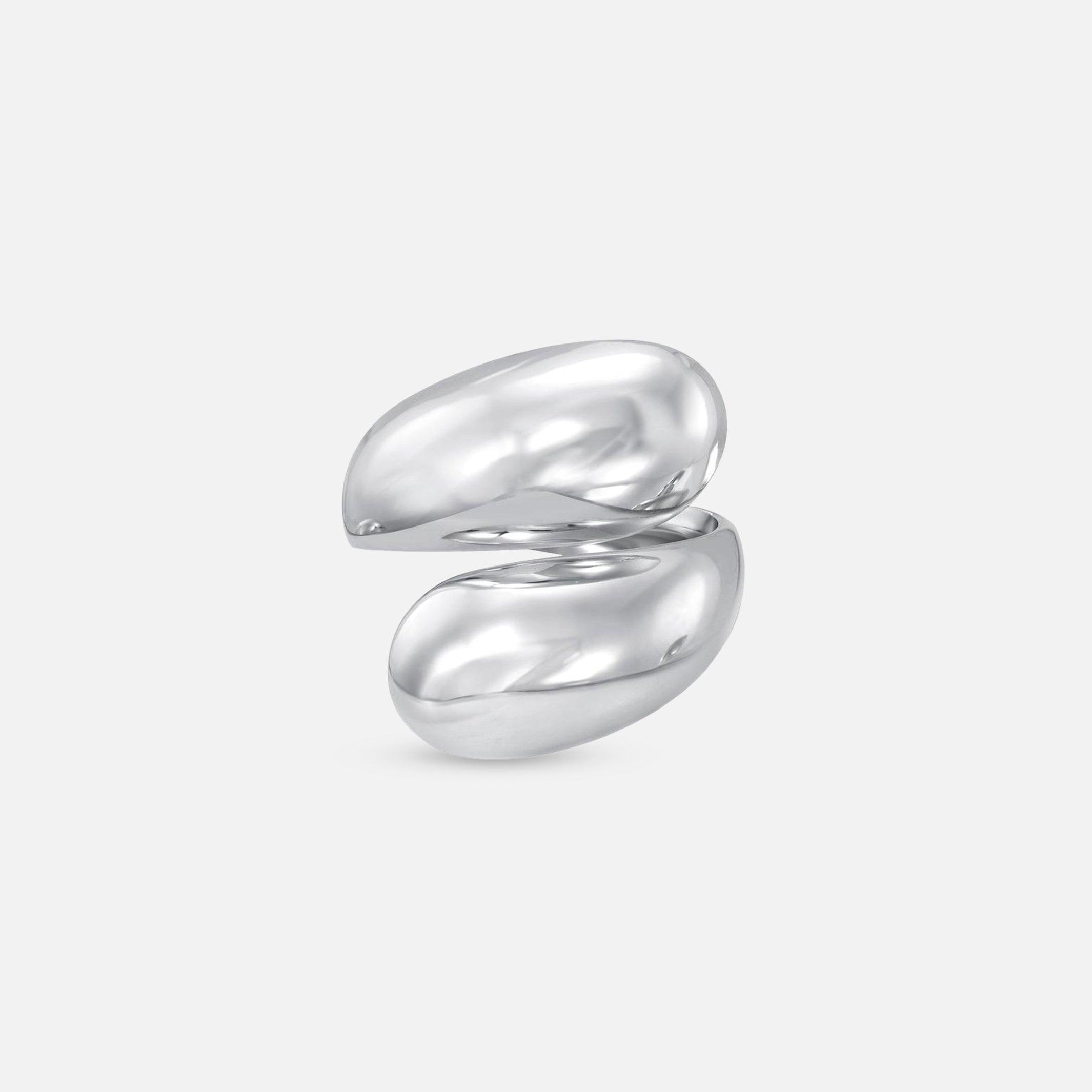 Petal Wrap Ring XL Sterling Silver