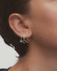Diamonds and Gold Tay Hoops - At Present Jewelry