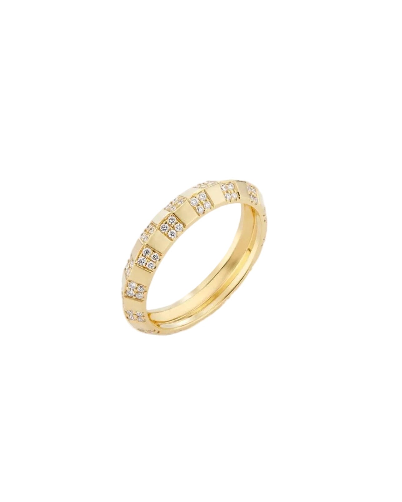 Pinstripe Strength Knife Edge Diamond Ring by Ri Noor - At Present Jewelry