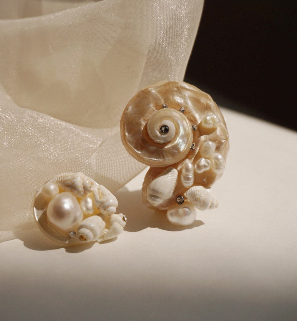 Seashell Earrings by Anita Berisha - At Present Jewelry