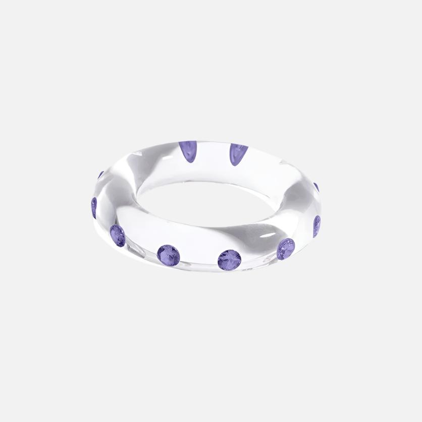 Big Lucid Bangle, Purple - At Present