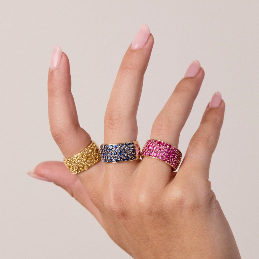 Sapphire Cigar Band by Eriness - At Present Jewelry