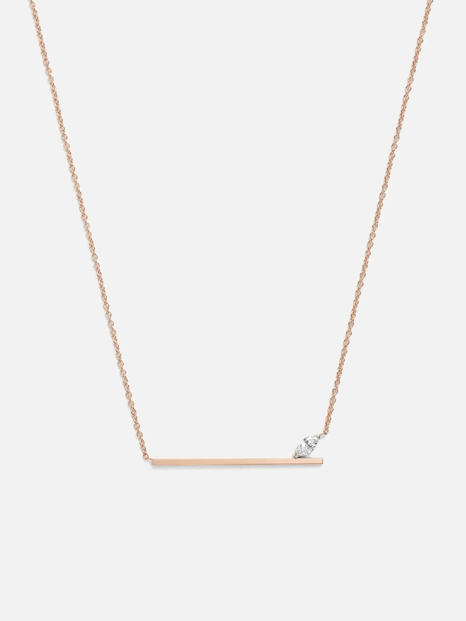 Defne Bar Necklace - At Present