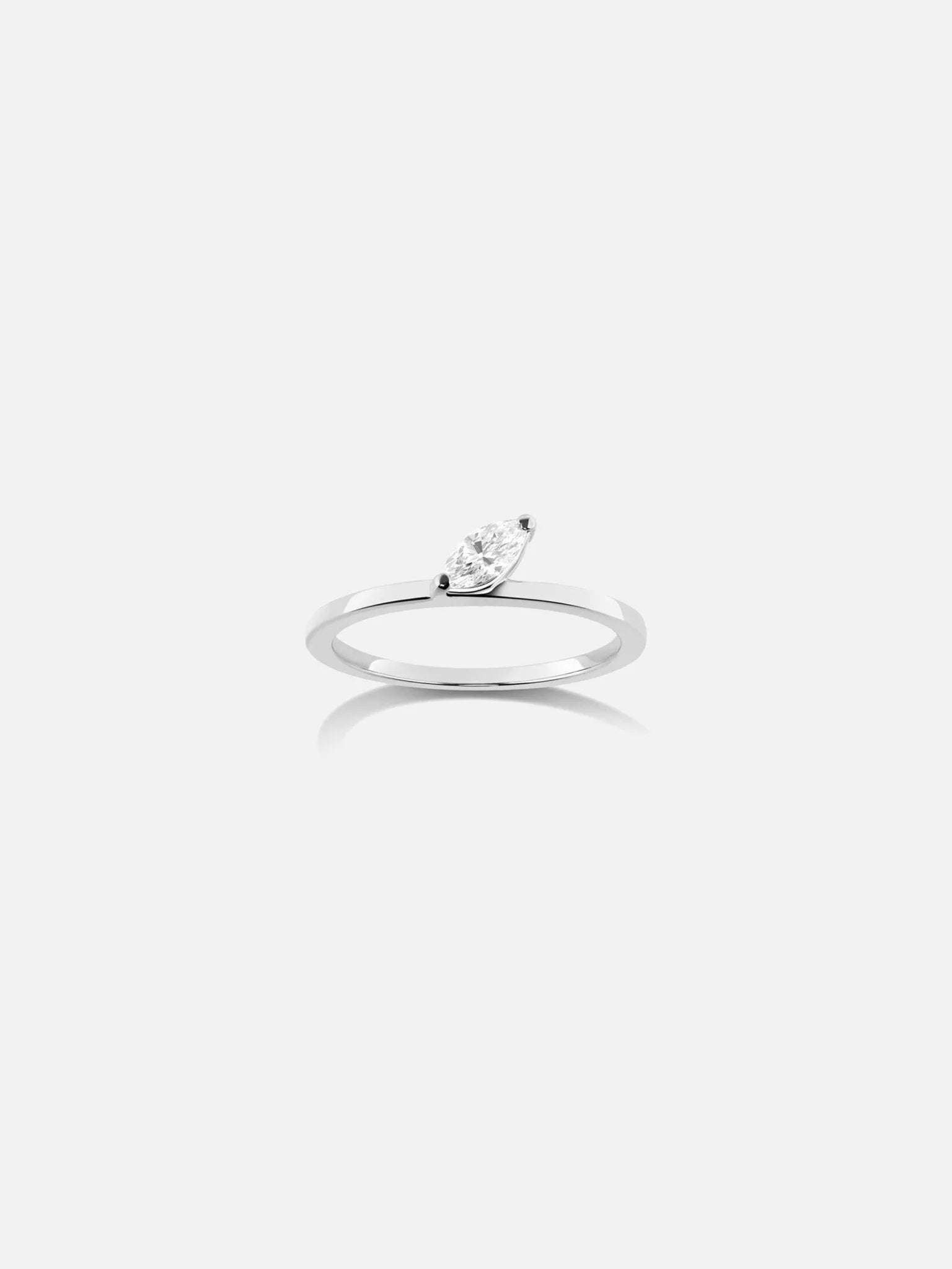 Defne Ring | White Diamond - At Present