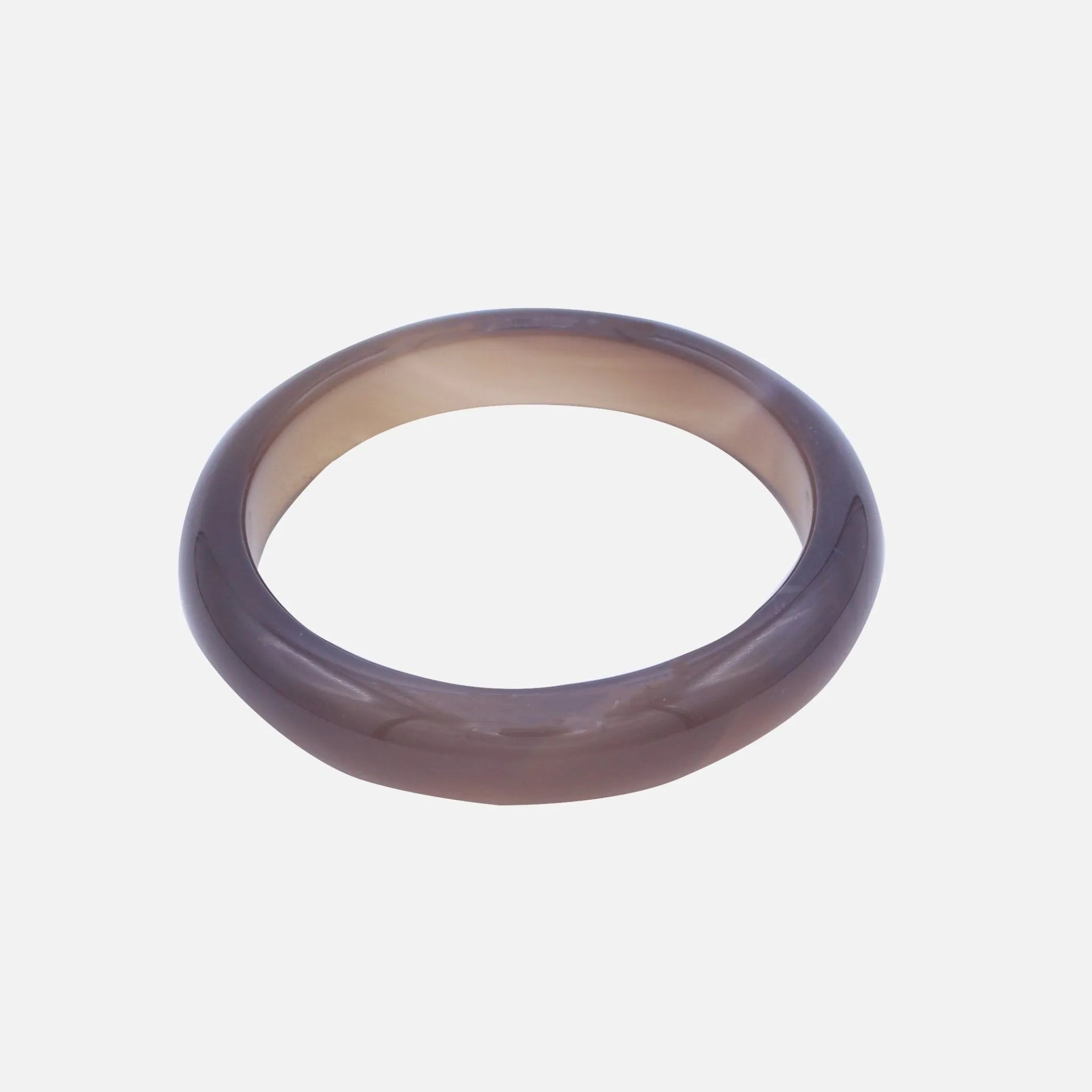 Moon, Purple Jade Stone Bangle - At Present