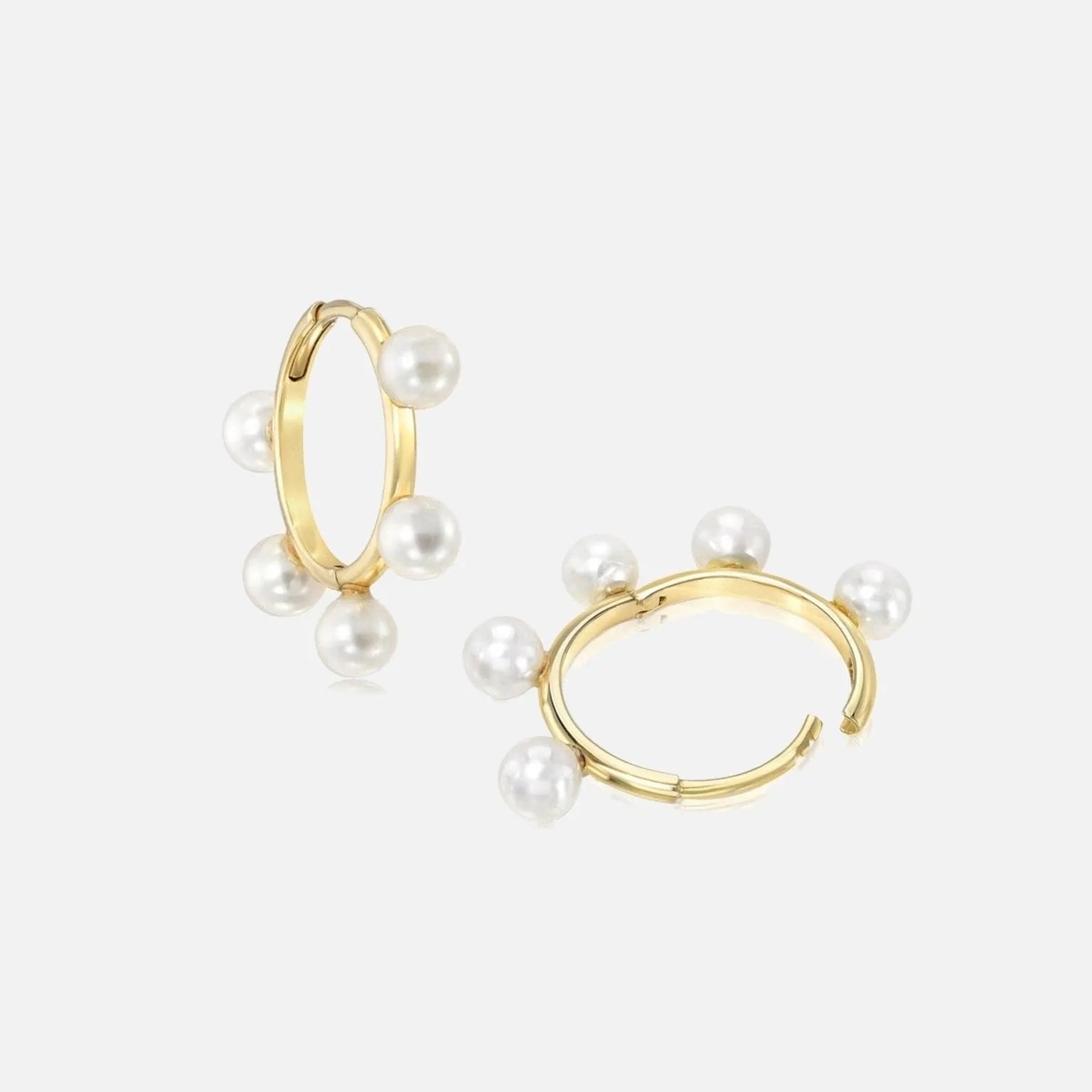 Quintet Pearl Hoops - At Present