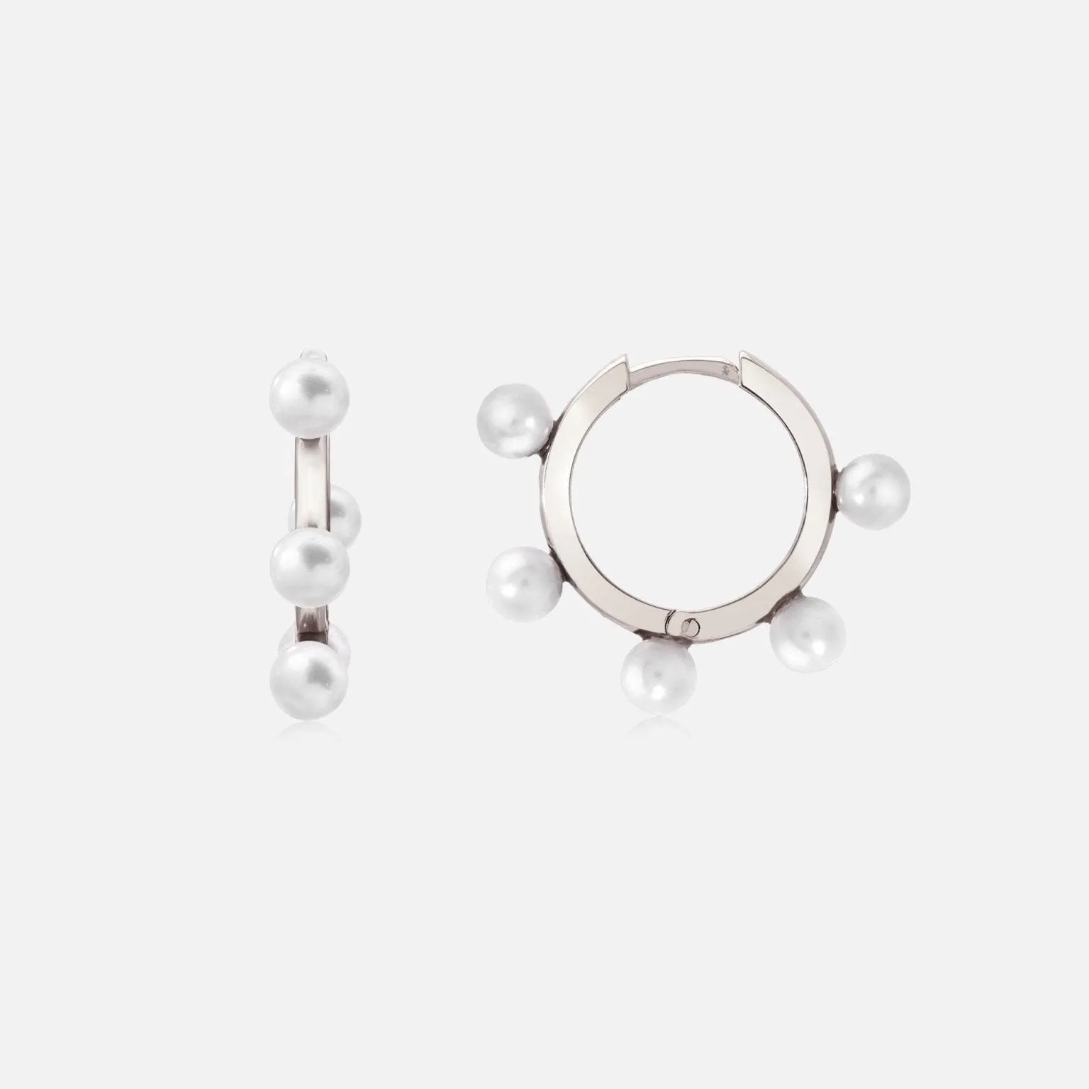 Quintet Pearl Hoops - At Present