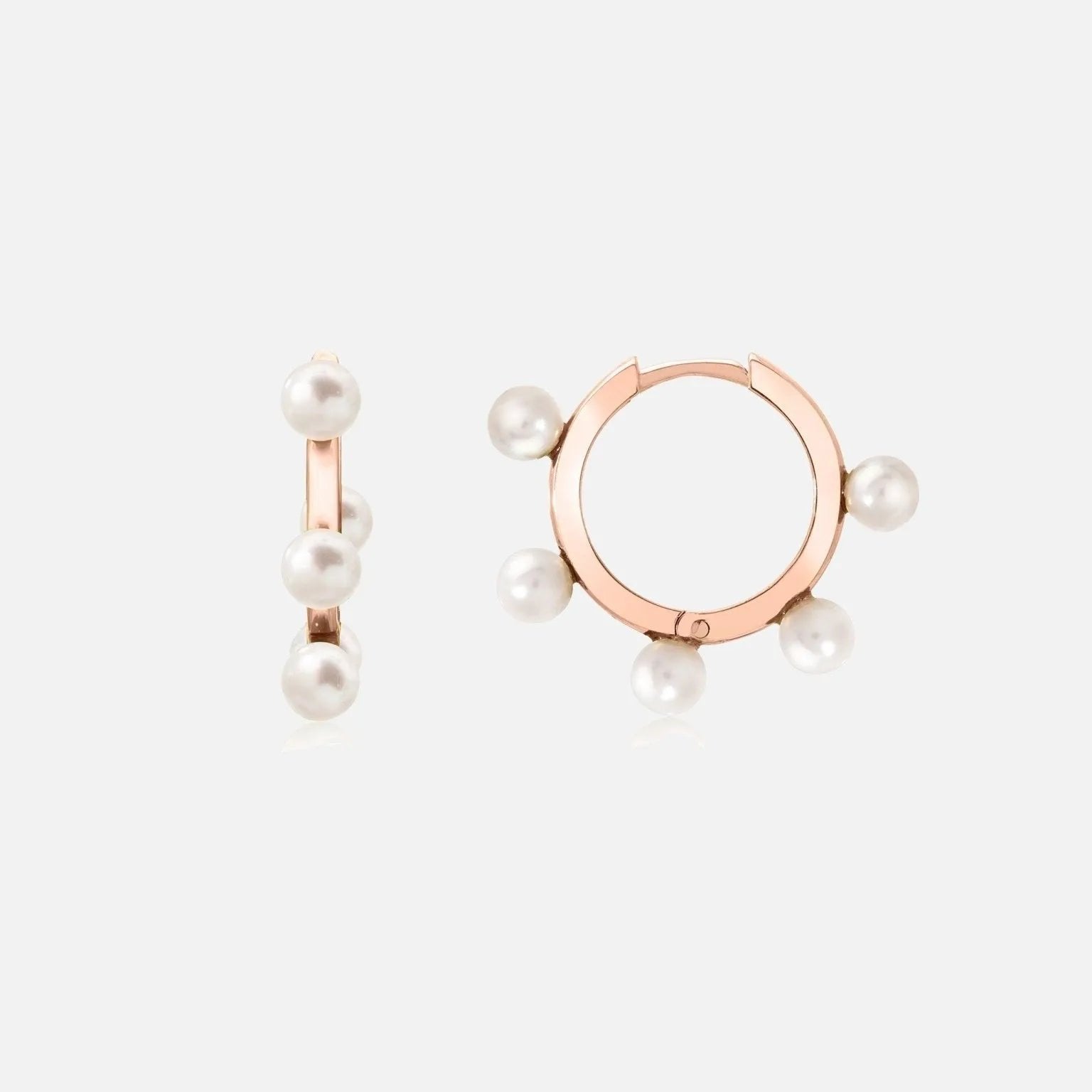 Quintet Pearl Hoops - At Present