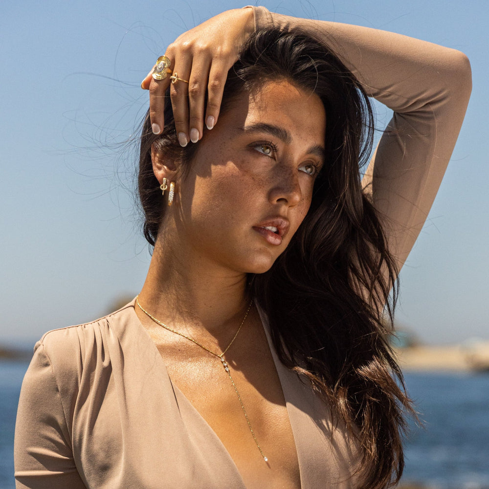 Supernova Line Post Earrings by Meredith Young - At Present Jewelry