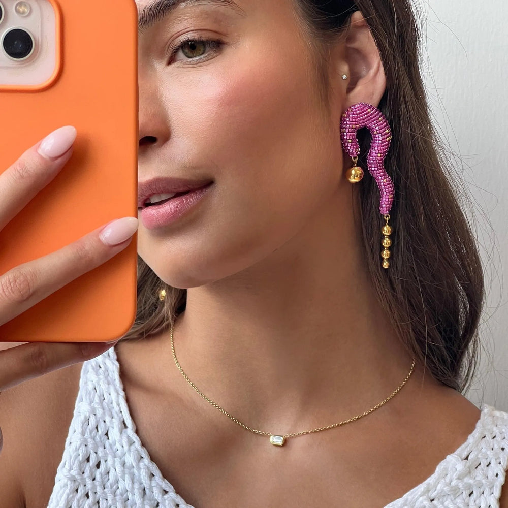 Sunset Earrings, Gold - At Present